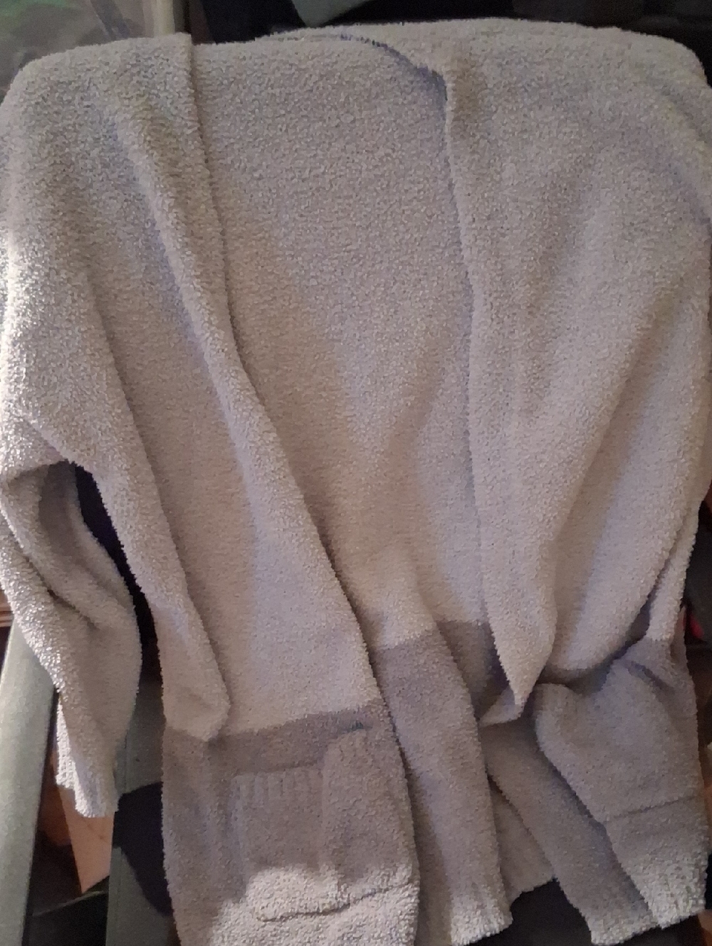 Thread & Supply Light Gray Sherpa Jacket